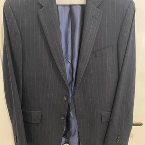 Banana Republic wool blazer blue w/ stripe 40R
